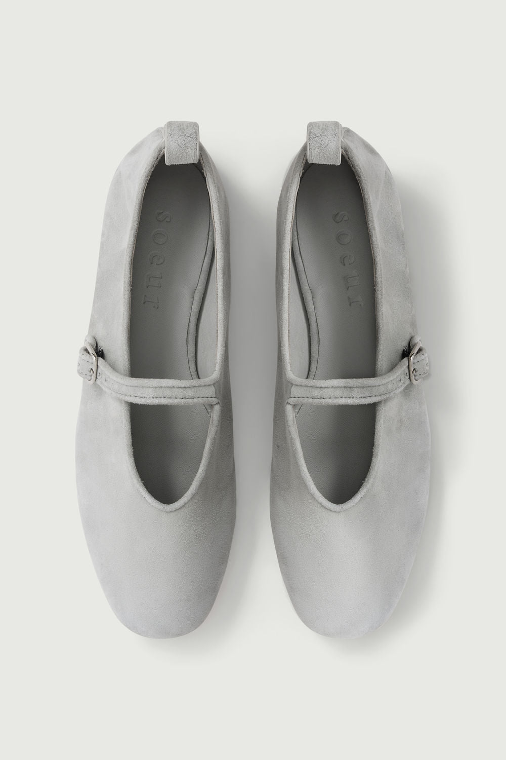 Ballerines Madeline - Gris Clair - Cuir - Femme