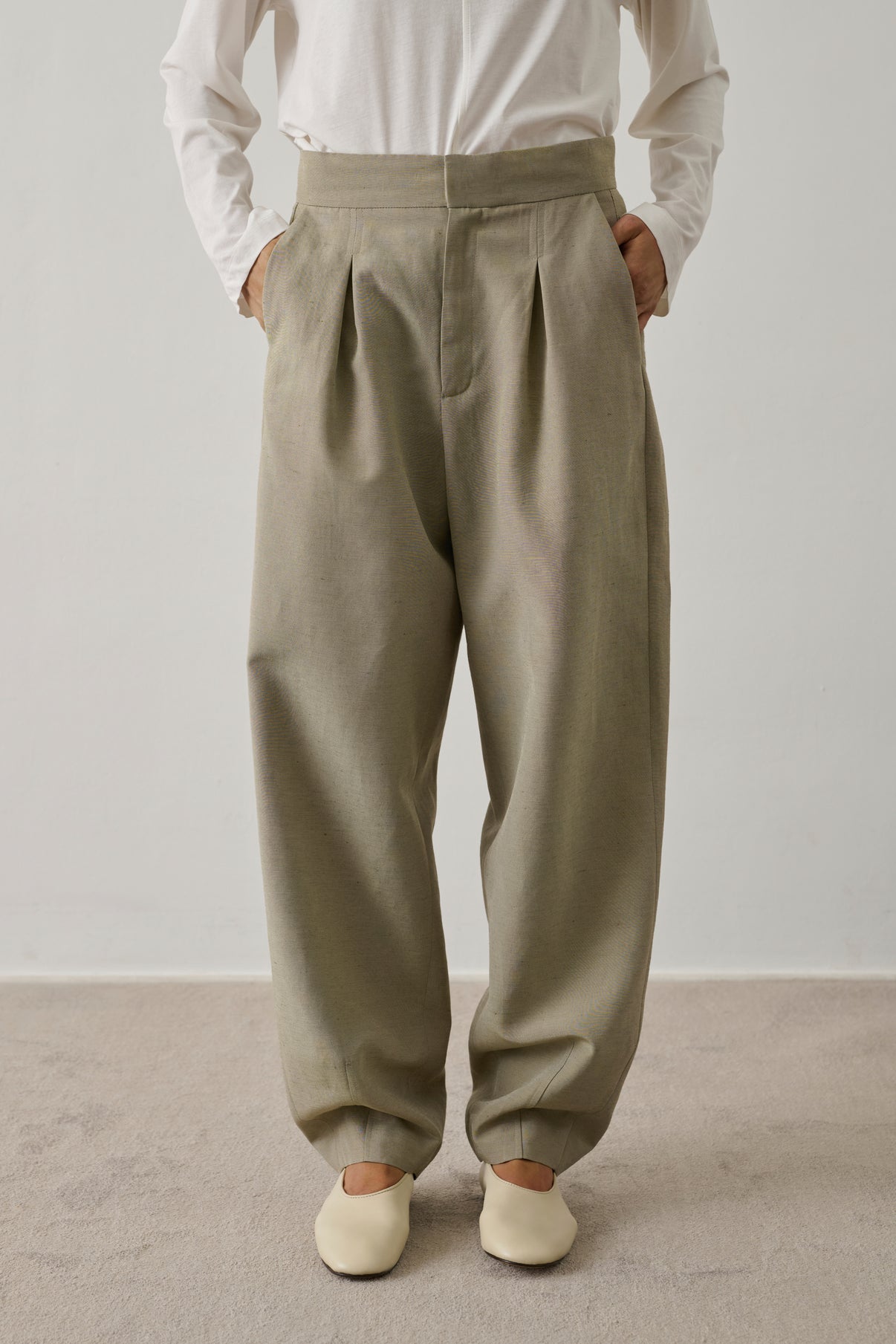 Pull Fargo - Argile - Laine mérinos - Femme vue 3