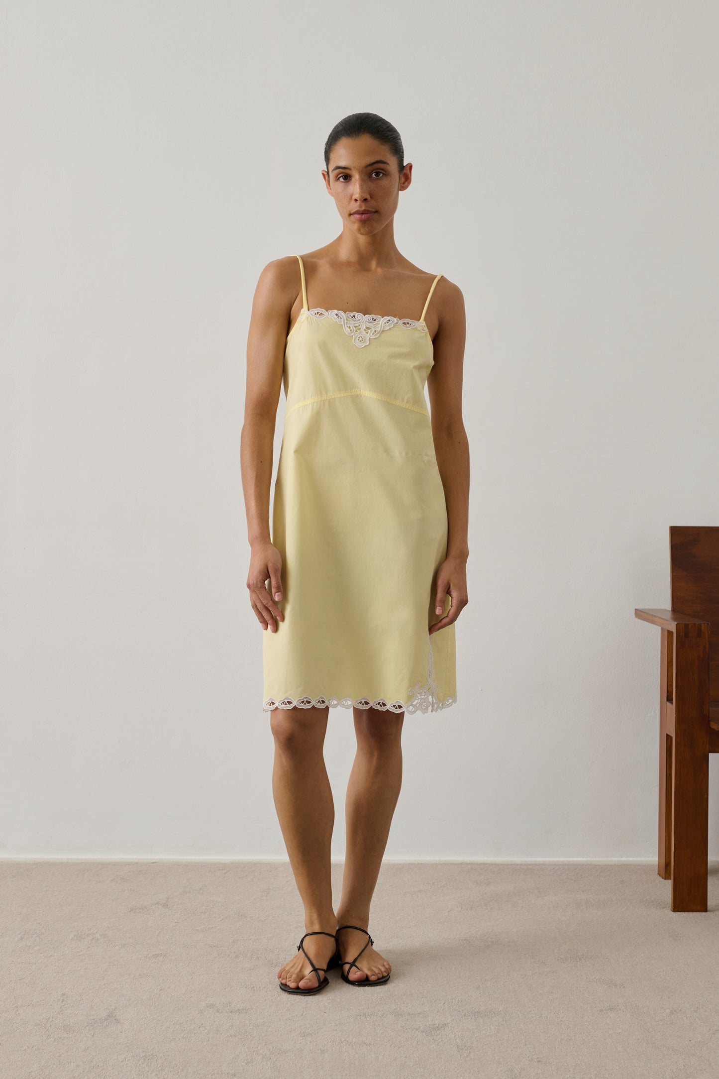 Robe Hillary - Jaune Pâle - Coton - Femme