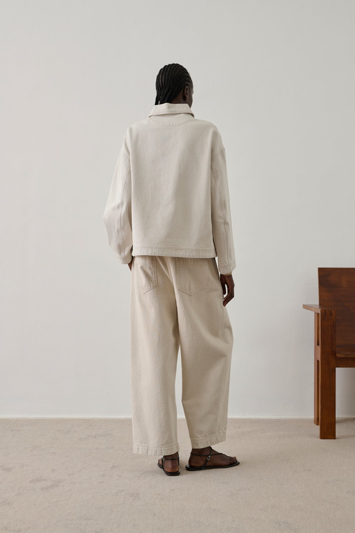 Chemise Austin - Blanc Grès - Coton - Femme vue 3