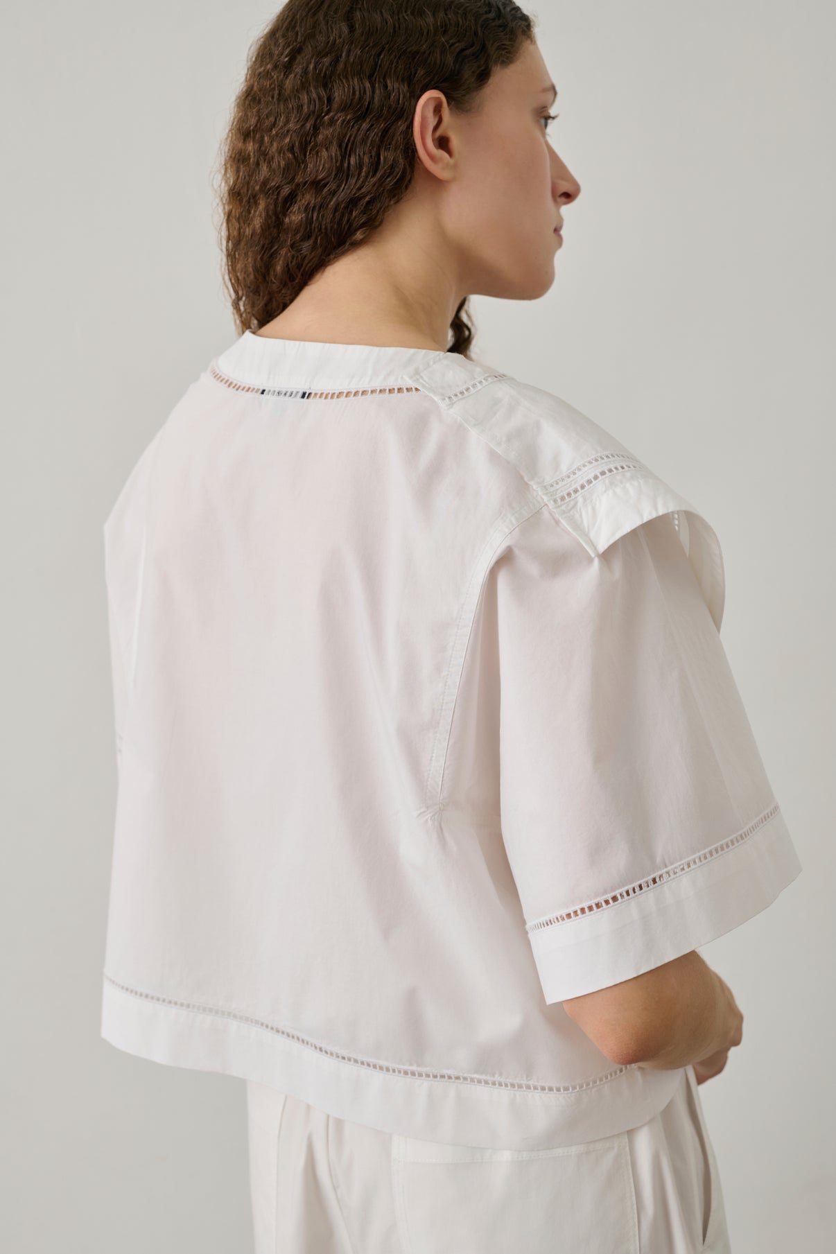 Blouse Irene - Blanc - Coton - Femme vue 4